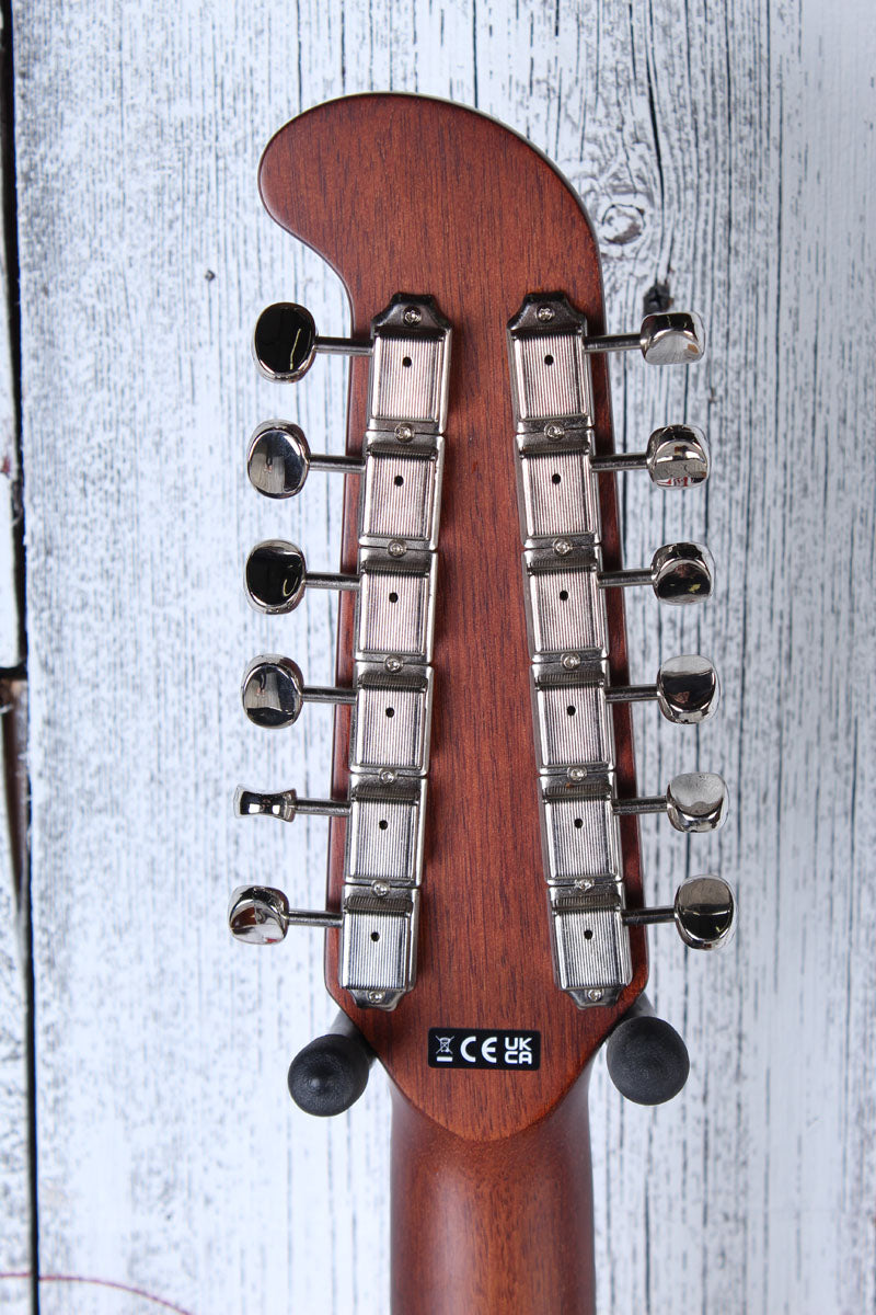 Fender Villager 12 String Acoustic Electric Guitar Aged Natural with Gig Bag