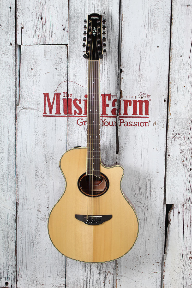 Yamaha APX700II 12 String Thinline Cutaway Acoustic Electric Guitar Natural