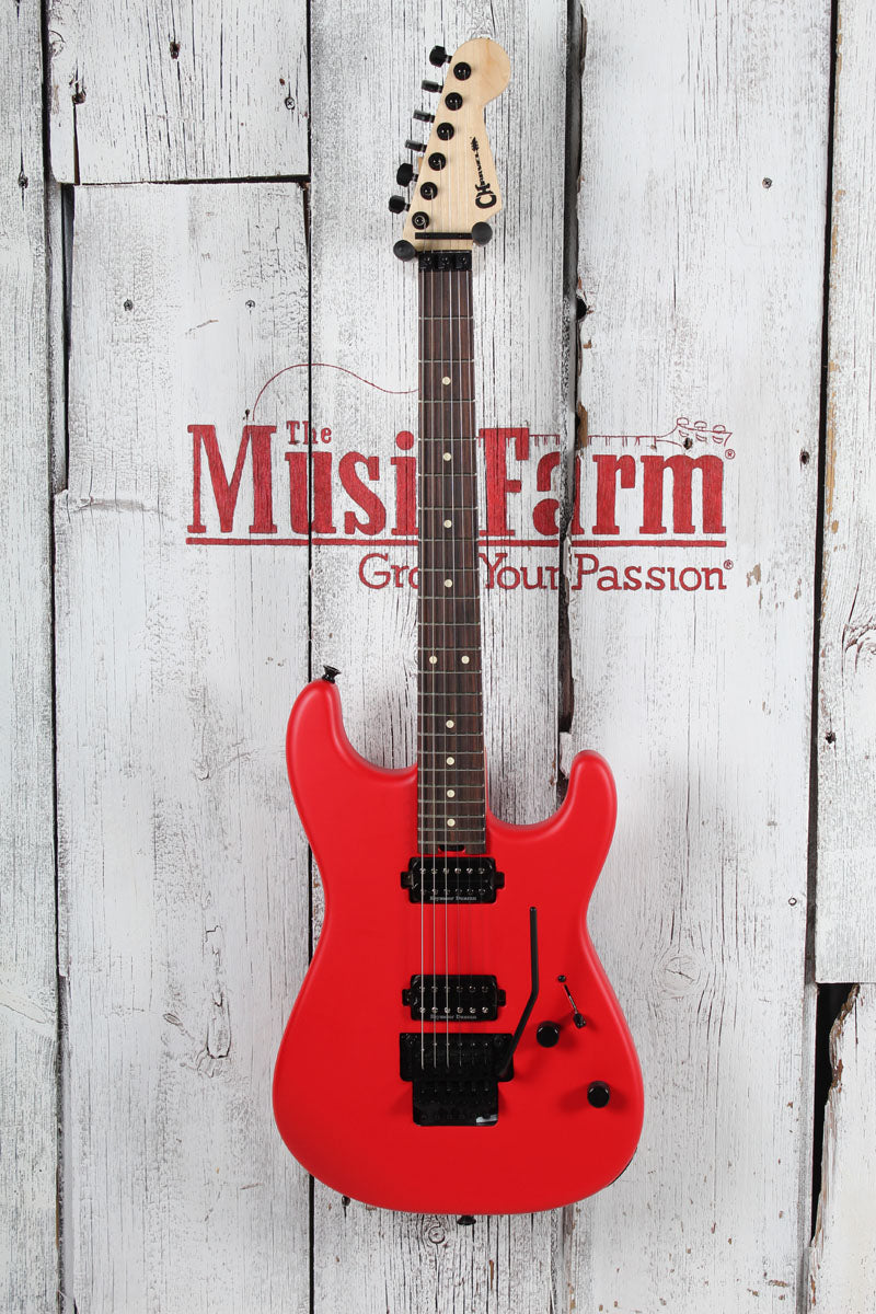 Charvel 2025 Pro-Mod San Dimas Style 1 HH FR Electric Guitar Satin Racing Red