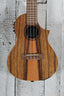 Kala Teak Tri-Top Concert Acoustic Electric Ukulele KA-TK-C-CE Natural Finish