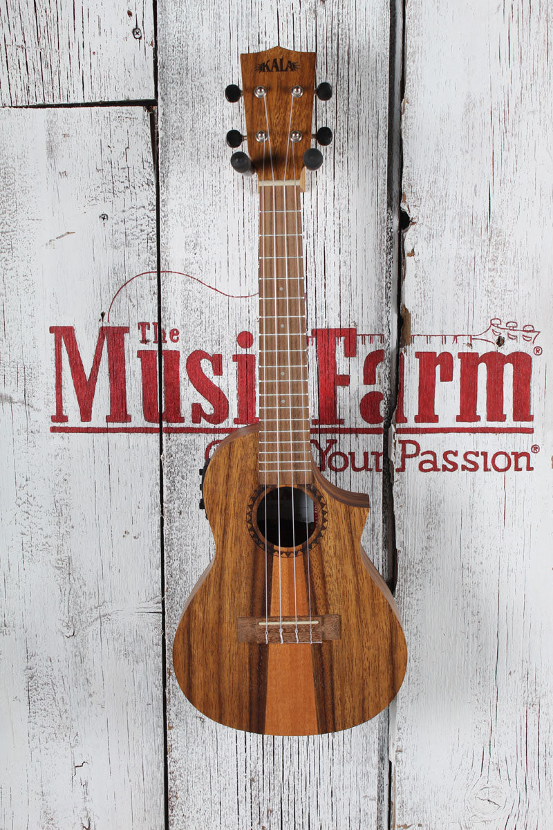 Kala Teak Tri-Top Concert Acoustic Electric Ukulele KA-TK-C-CE Natural Finish