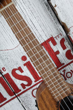 Kala Teak Tri-Top Concert Acoustic Electric Ukulele KA-TK-C-CE Natural Finish