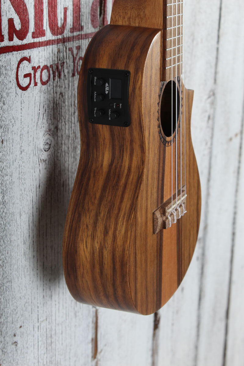 Kala Teak Tri-Top Concert Acoustic Electric Ukulele KA-TK-C-CE Natural Finish
