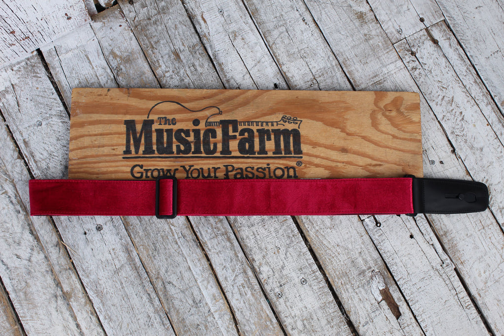 Lock-It Straps 2” Crushed Velvet Series - Red