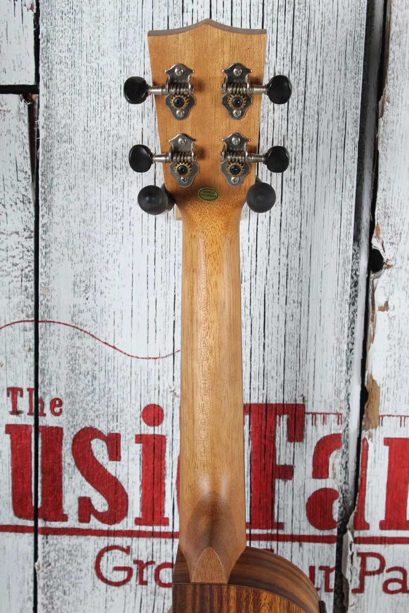 Kala Teak Tri-Top Concert Acoustic Electric Ukulele KA-TK-C-CE Natural Finish