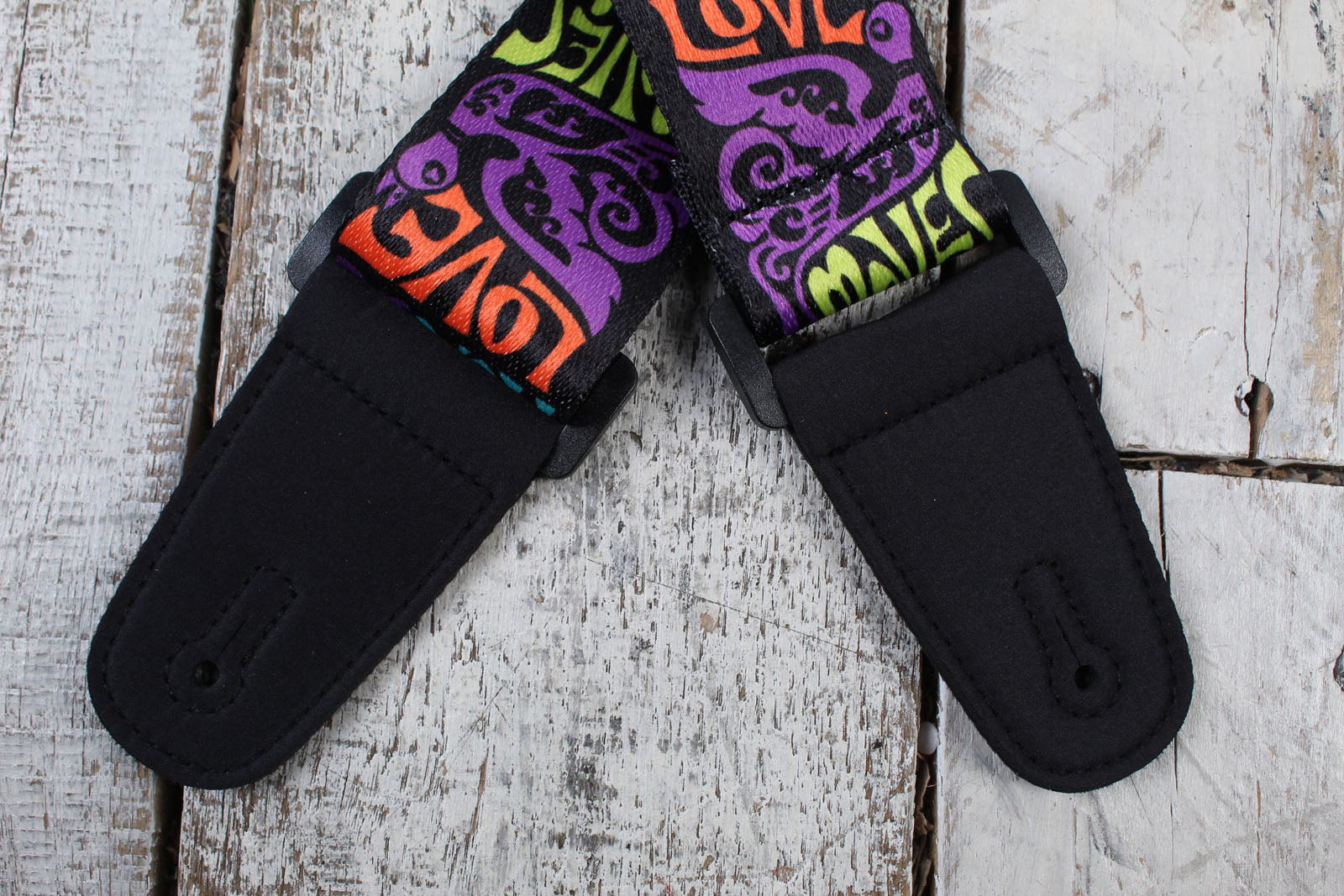 Henry Heller 2 Inch Artist Series Sublimation Guitar Strap Love Moves Peace Now