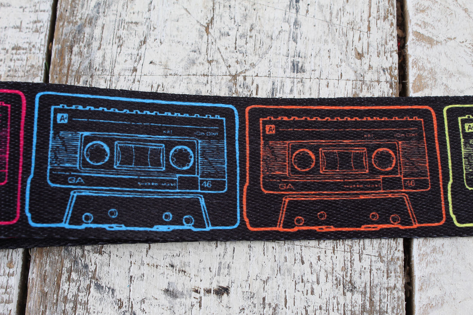 Lock It Straps Poly Plush Series 2 Inch Vivid Cassettes Strap