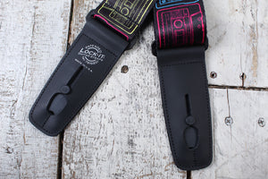 Lock It Straps Poly Plush Series 2 Inch Vivid Cassettes Strap