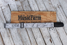 Load image into Gallery viewer, Lock It Straps 2 Inch Crushed Velvet Series Guitar Strap Silver