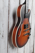 Load image into Gallery viewer, Grote LPF-002 Semi Hollow Body Electric Guitar Vintage Sunburst Finish
