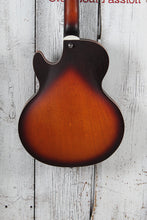 Load image into Gallery viewer, Grote LPF-002 Semi Hollow Body Electric Guitar Vintage Sunburst Finish