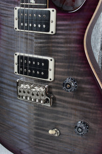 PRS CE 24 Electric Guitar Flame Maple Faded Gray Black Purple Burst with Gig Bag