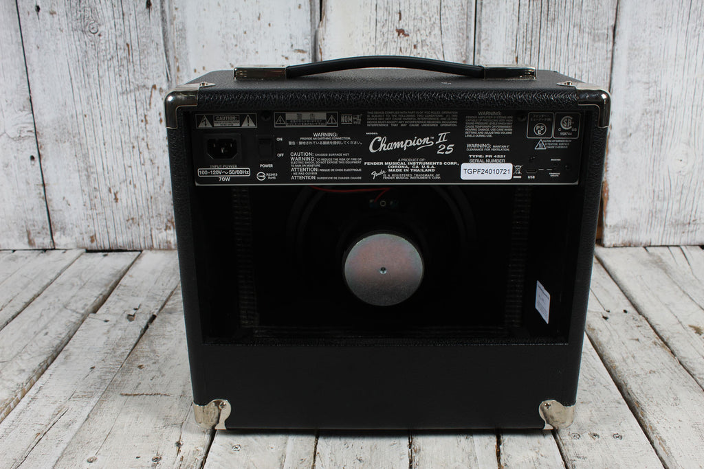 Fender 2024 Champion II 25 Guitar Amplifier Electric Guitar 1 x 8 Combo Amplifier