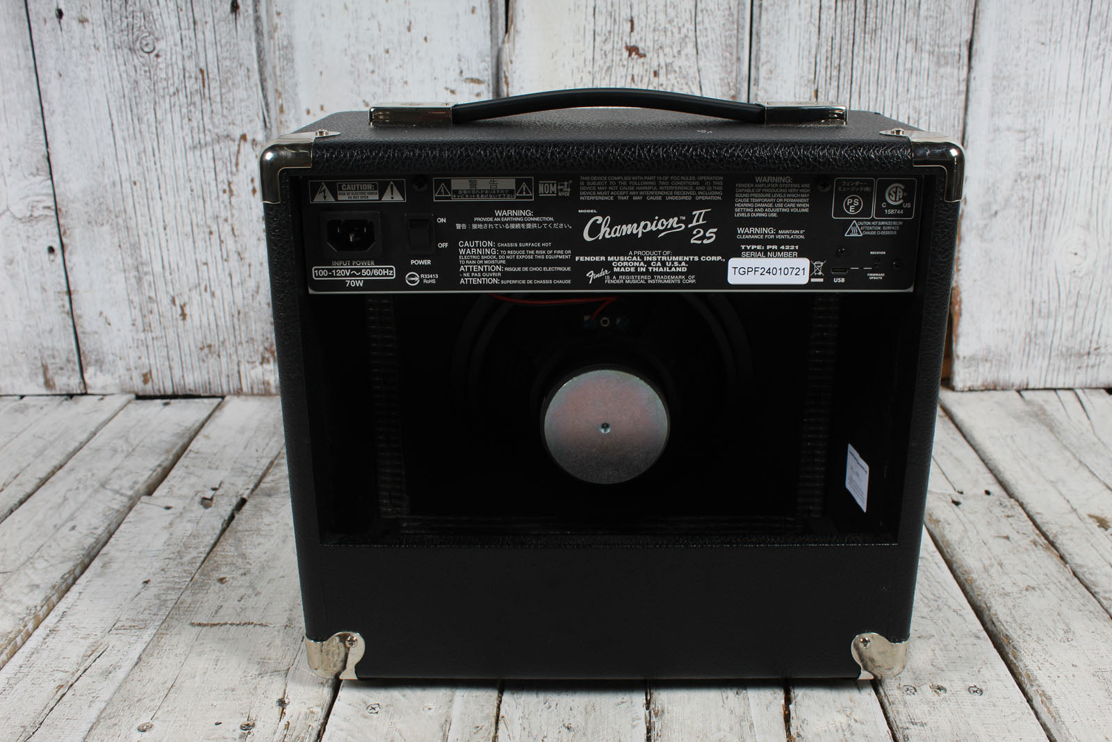 Fender 2024 Champion II 25 Guitar Amplifier Electric Guitar 1 x 8 Combo Amplifier