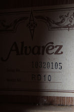 Load image into Gallery viewer, Alvarez RD10 Dreadnought Acoustic Guitar Natural Finish