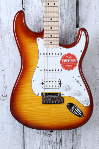 Fender Squier Affinity Series Stratocaster FMT HSS Electric Guitar Sienna Sunburst