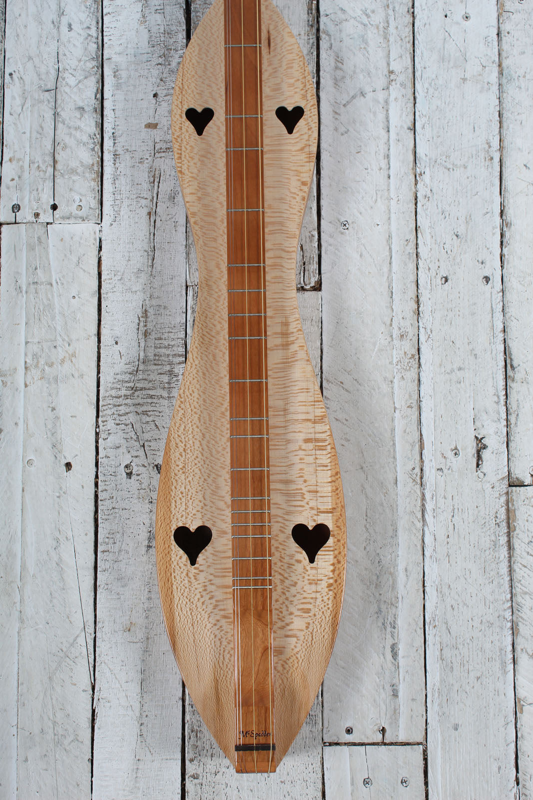 McSpadden 4 String Baritone Flathead Hourglass Dulcimer with Gig Bag