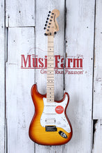 Load image into Gallery viewer, Fender Squier Affinity Series Stratocaster FMT HSS Electric Guitar Sienna Sunburst