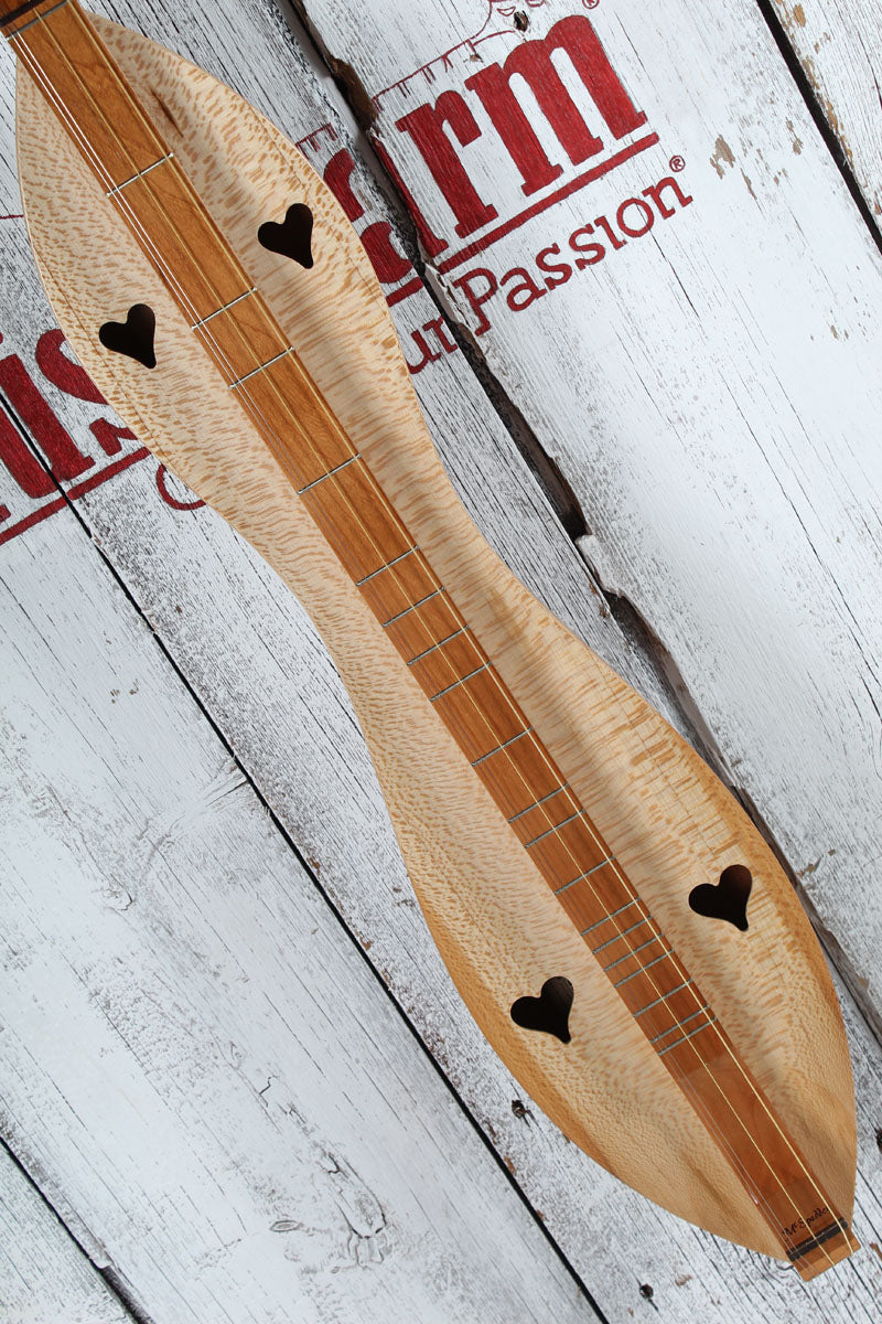 McSpadden 4 String Baritone Flathead Hourglass Dulcimer with Gig Bag