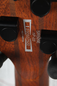 Ibanez SR505E 5 String Electric Bass Guitar Black Aurora Burst Finish