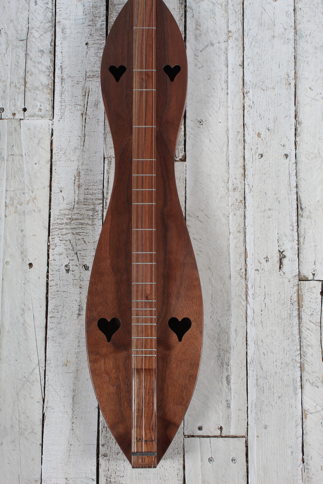 McSpadden Dulcimer 4 String Scroll Head Hourglass Dulcimer with Gig Bag