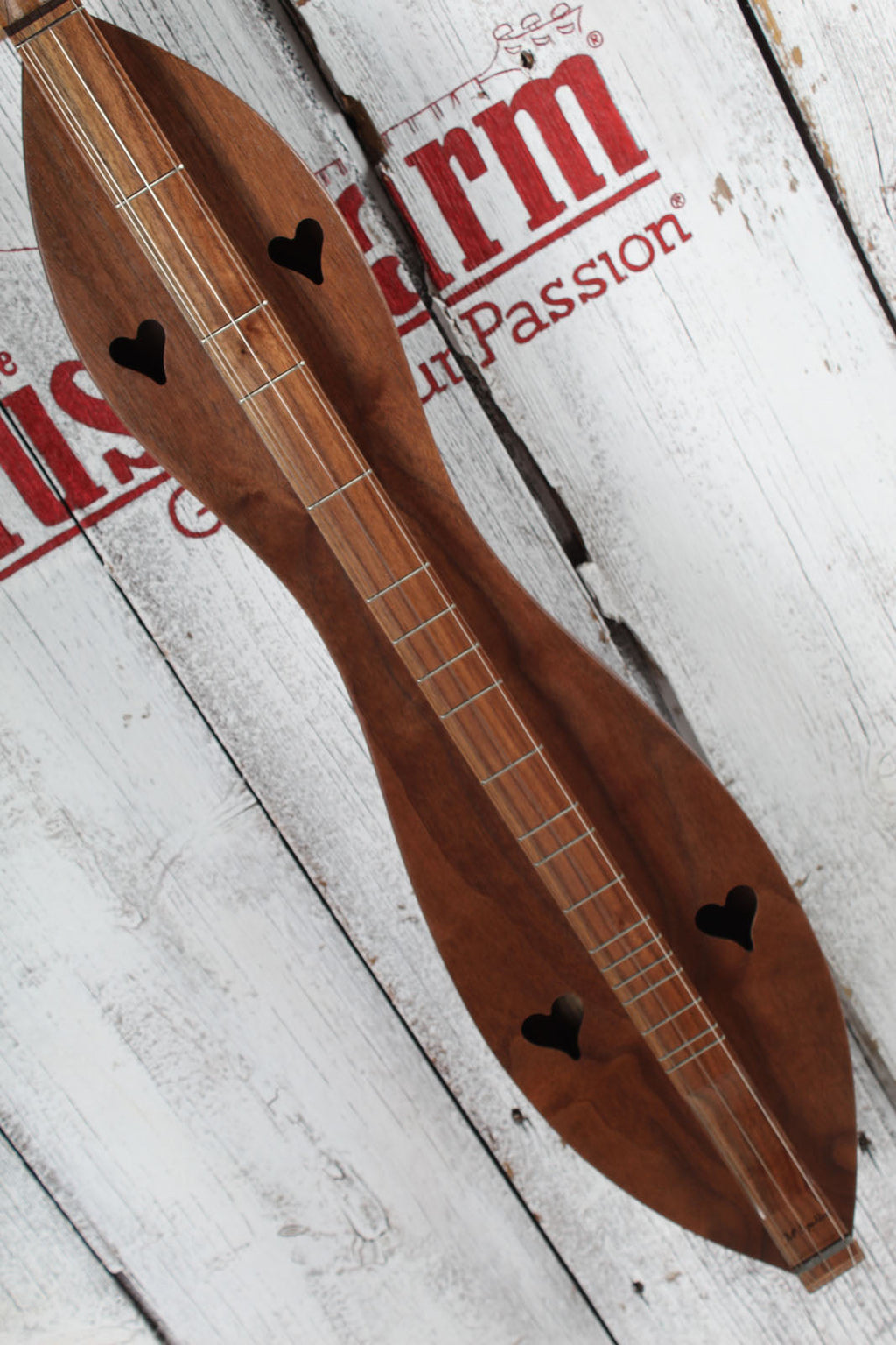 McSpadden Dulcimer 4 String Scroll Head Hourglass Dulcimer with Gig Bag