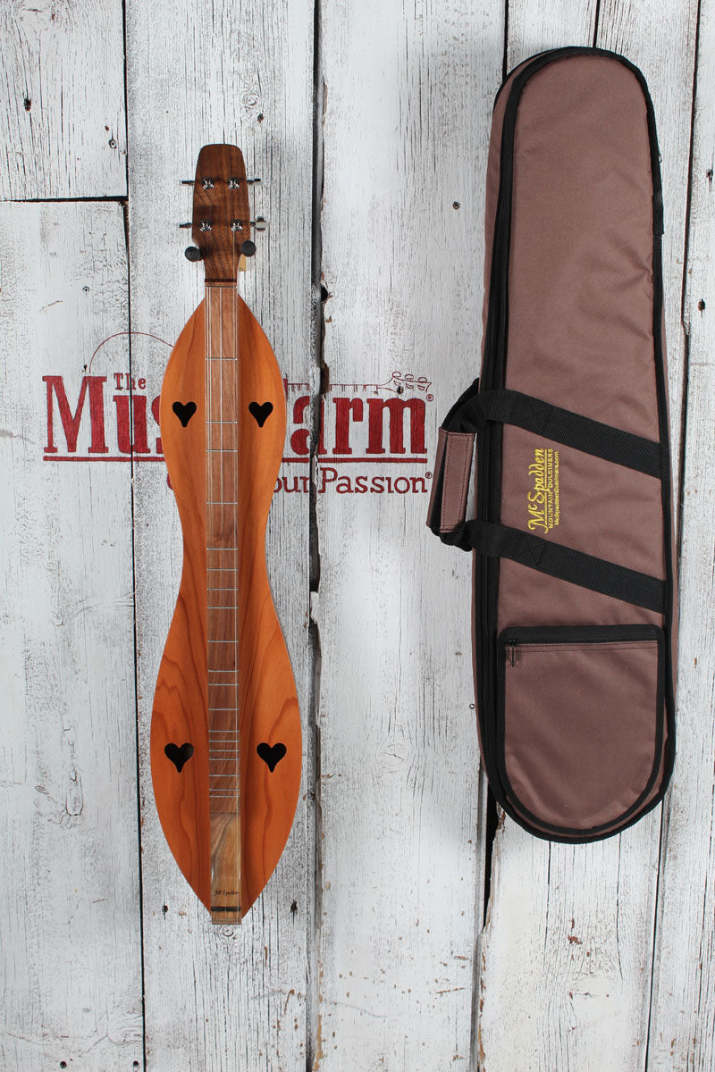 McSpadden Standard Dulcimer 4 String Flathead Hourglass Dulcimer with Gig Bag