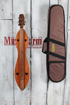McSpadden Standard Dulcimer 4 String Flathead Hourglass Dulcimer with Gig Bag