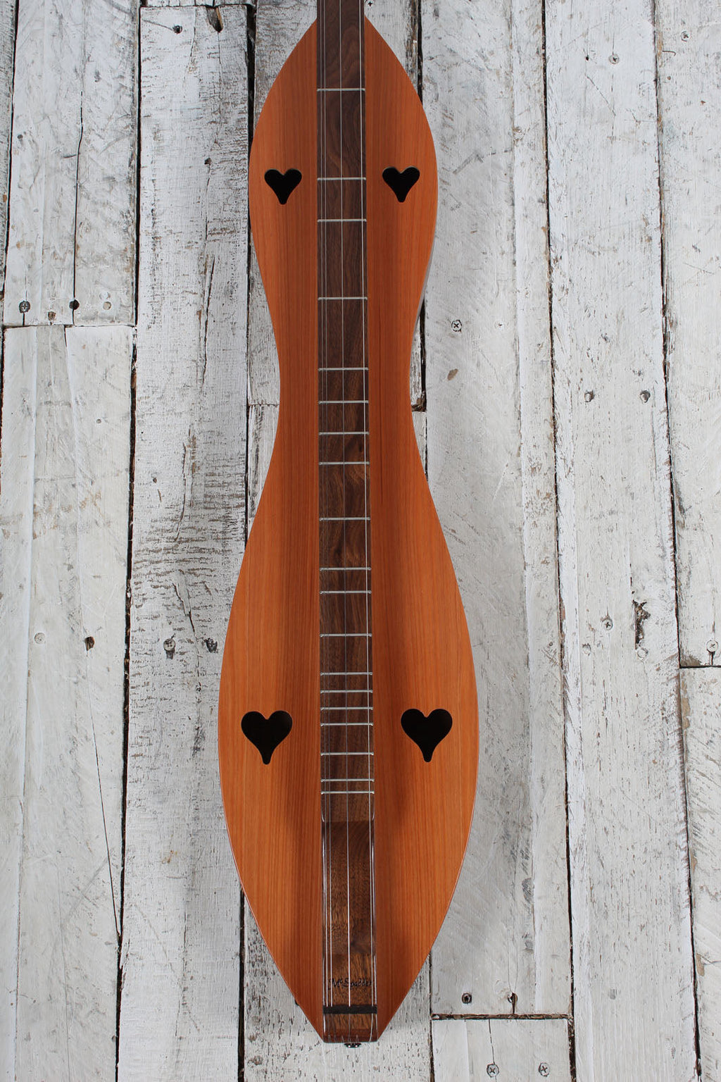 McSpadden Scroll Head Dulcimer 4 String Scroll Head Hourglass Dulcimer w Gig Bag