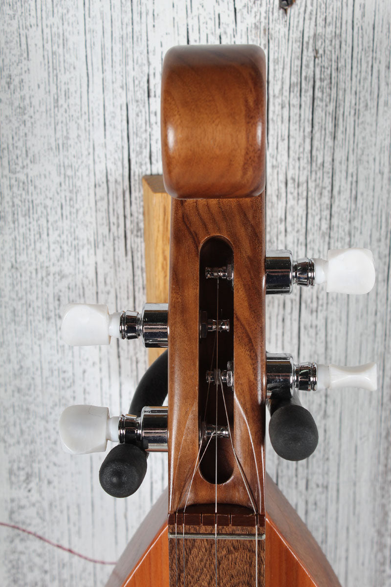 McSpadden Scroll Head Dulcimer 4 String Scroll Head Hourglass Dulcimer w Gig Bag