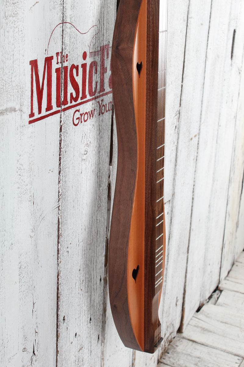 McSpadden Scroll Head Dulcimer 4 String Scroll Head Hourglass Dulcimer w Gig Bag