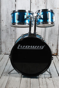 Ludwig 5 Piece Junior Complete Drum Set with Hardware and Cymbals
