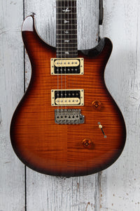 PRS 2014 SE Custom 24 Electric Guitar Flame Maple Top Tobacco Sunburst