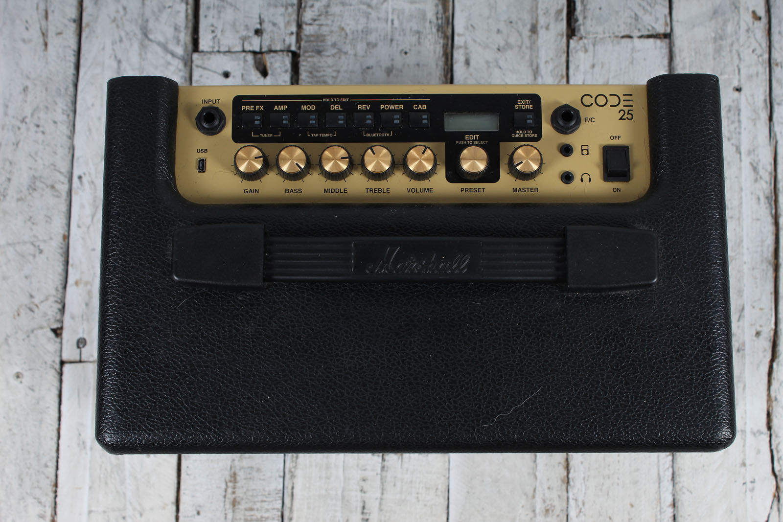 Marshall CODE 25 Electric Guitar Modeling Amplifier 25 Watt Bluetooth Combo Amp