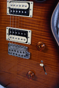 PRS 2014 SE Custom 24 Electric Guitar Flame Maple Top Tobacco Sunburst