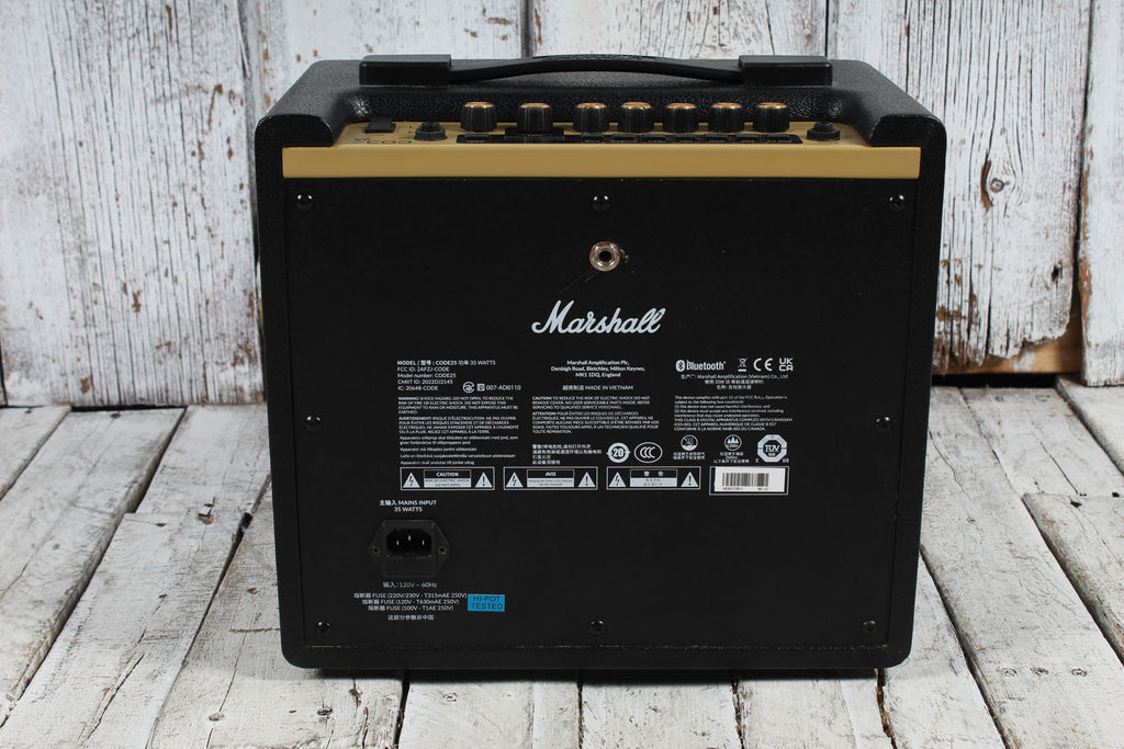 Marshall CODE 25 Electric Guitar Modeling Amplifier 25 Watt Bluetooth Combo Amp