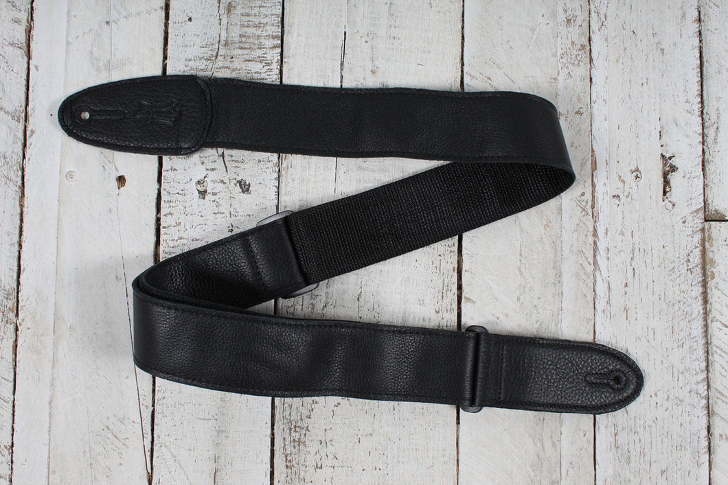 Levy's M7GP-BLK Garment Leather Guitar Strap Black