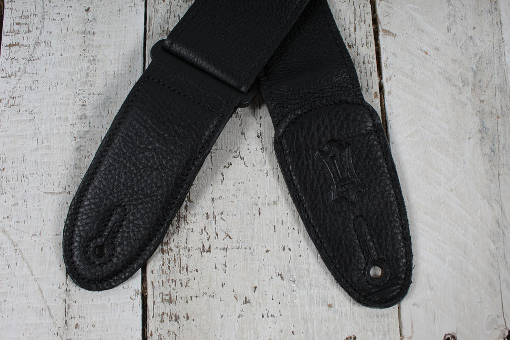 Levy's M7GP-BLK Garment Leather Guitar Strap Black