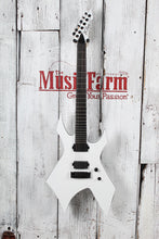 Load image into Gallery viewer, BC Rich Warlock Prophecy Electric Guitar with Quad Bridge Matte White Finish