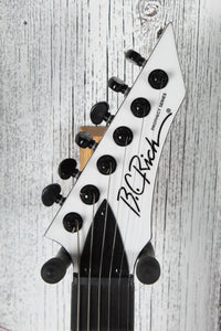 BC Rich Warlock Prophecy Electric Guitar with Quad Bridge Matte White Finish