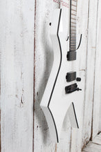 Load image into Gallery viewer, BC Rich Warlock Prophecy Electric Guitar with Quad Bridge Matte White Finish