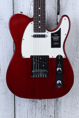 Fender Player II Telecaster Solid Body Electric Guitar Transparent Cherry Finish
