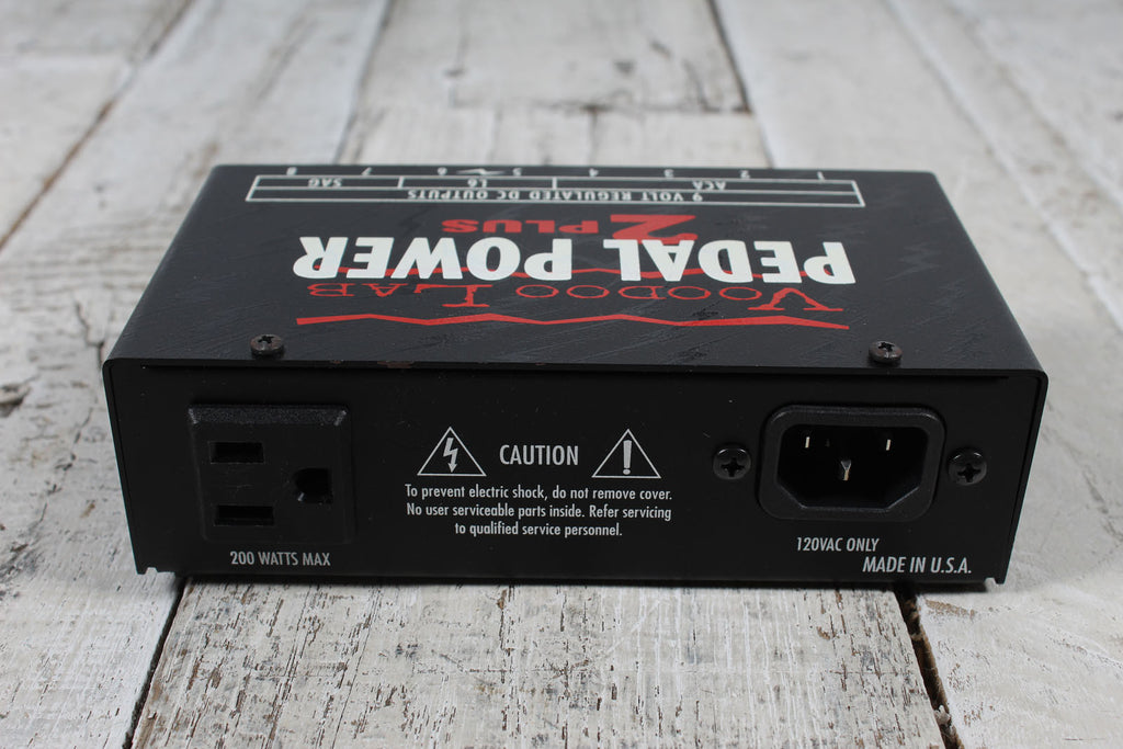 Voodoo Lab Power 2 Plus Power Supply Electric Guitar Pedal Power Supply with Cables