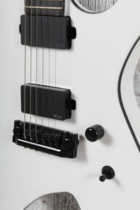 BC Rich Warlock Prophecy Electric Guitar with Quad Bridge Matte White Finish