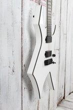 Load image into Gallery viewer, BC Rich Warlock Prophecy Electric Guitar with Quad Bridge Matte White Finish
