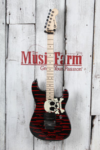 Charvel Warren DeMartini Signature Pro-Mod Blood and Skull Electric Guitar