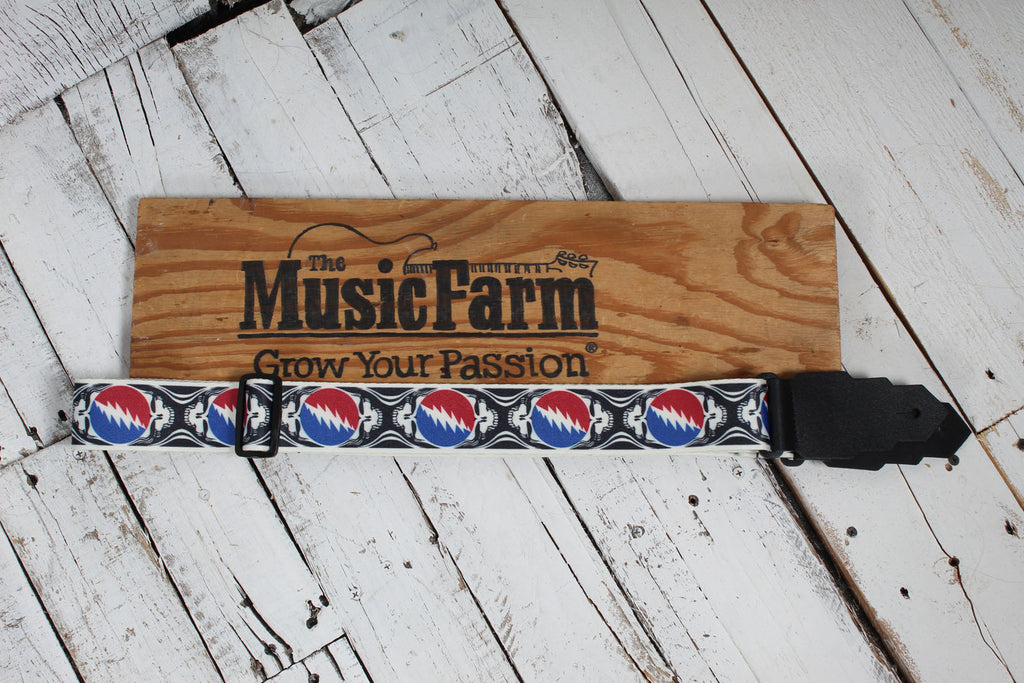 D'Angelico Limited Edition Grateful Dead Skulls Guitar Strap