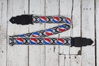 D'Angelico Limited Edition Grateful Dead Skulls Guitar Strap