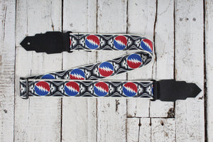 D'Angelico Limited Edition Grateful Dead Skulls Guitar Strap