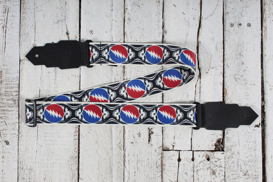 D'Angelico Limited Edition Grateful Dead Skulls Guitar Strap